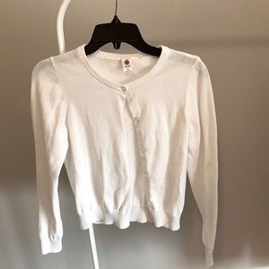 Girls white cardigan